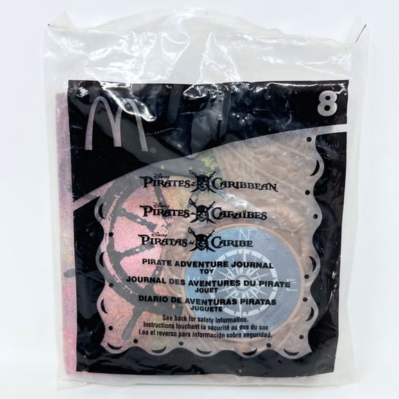 2006 McDonalds Happy Meal Toy Disney Pirates Caribbean Pirate adventrure Journal