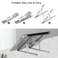 thumbnail image 2 of Mistaha Laptop Stand Adjustable Portable Computer Riser Tablet Elevator for Desk Cooling Aluminum Ventilated Notebook Holder Compatible with 10-17in PC Fully Collapsible, 2 of 8