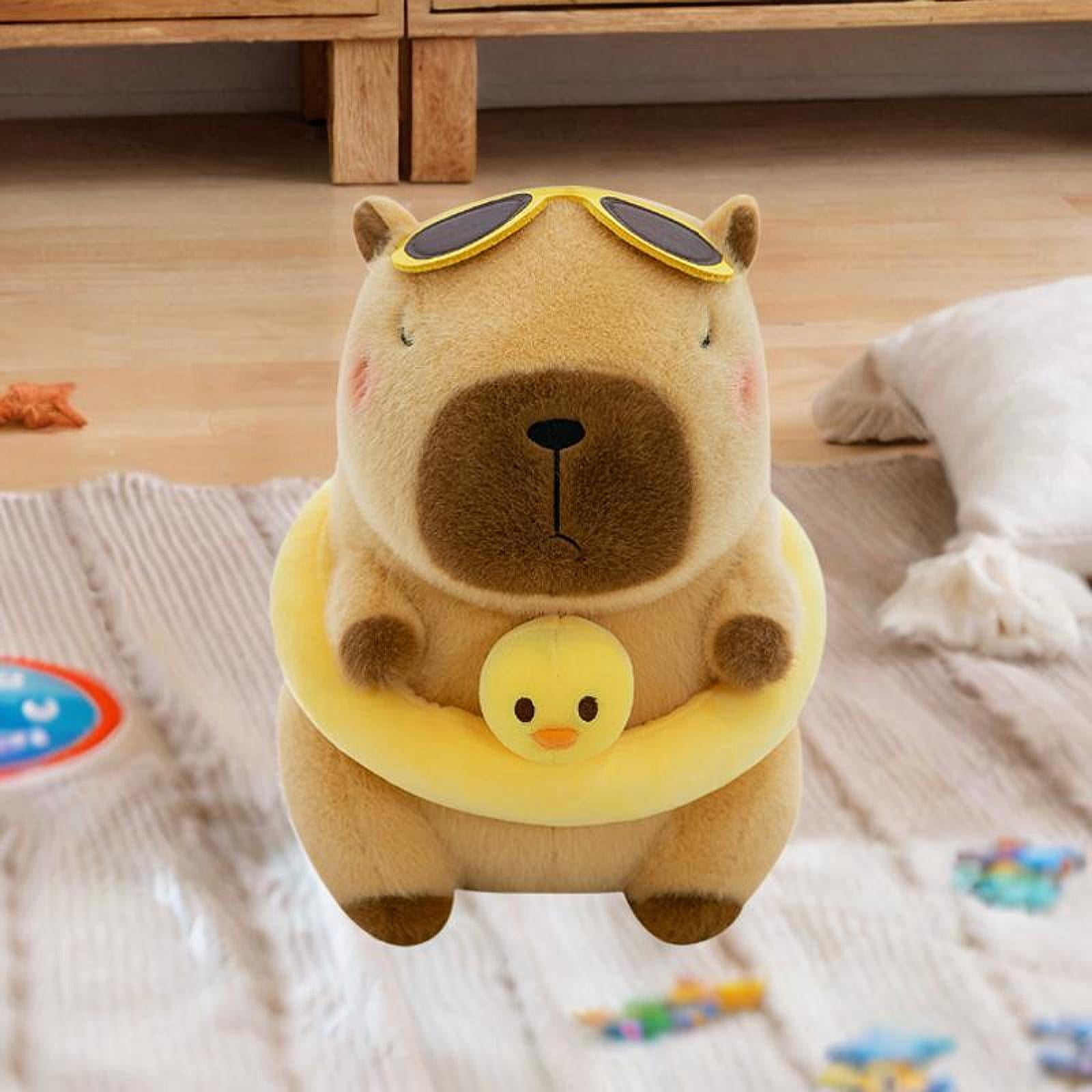 STARTIST Soft Capybara Plush Toy Simulation Cute Plush Capybara Doll Car Decorative Capybara Plush Doll Hugging Gifts for Girls Adults Brown 23cm