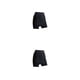 thumbnail image 1 of Minnieouse Pantalones cortos de seguridad transpirables de cintura alta de doble capa para mujer pantalones cortos finos de seda de hielo de Color Negro 2piezas, 1 of 6