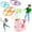 pink, variant on DEBGFS Outdoor Toys for 3  Year Old   Elephant Butterfly Catching Game - Stomp Flying Disc Launcher   Outside Toys Kids Ages 4-8 Yard Games - Summer Toy 3 4 5 6 7 8 Boys Girl Birthday Fun Gifts,pink