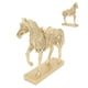 thumbnail image 4 of Adorno De Estatuilla De Caballo, Estatua De Caballo Dorado De Color Brillante, Resina De Buen Simbolismo, Duradera Para Sala De Estar Para Amigos, 4 of 7