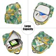 thumbnail image 5 of JIALIOU Mini Backpack Purse for Women Quilted Casual Daypack Small Travel Shoulder Bag, Abstract Yellow Green Floral Stained Glass, 5 of 7
