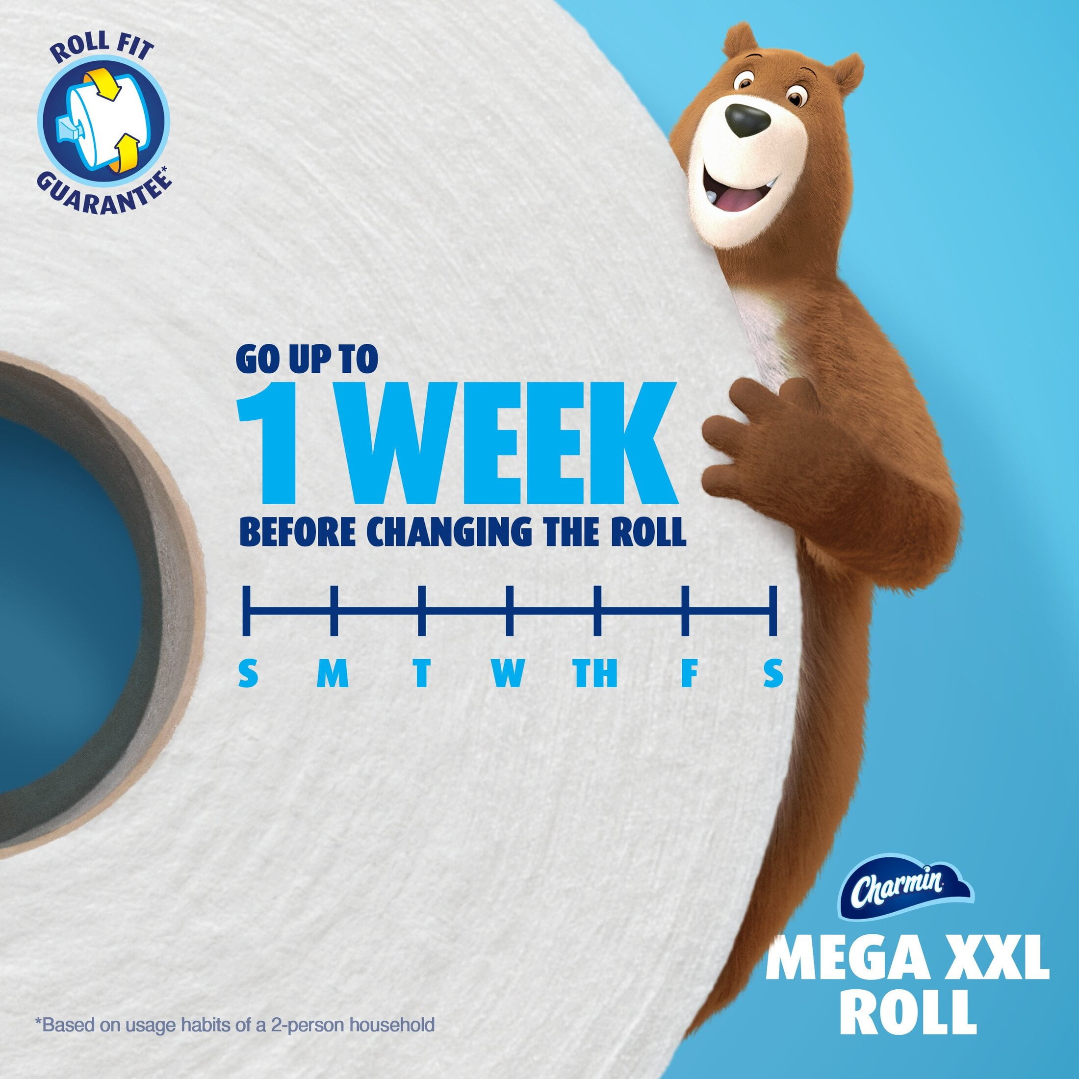 Charmin Toilet Paper Ultra Soft 9 Mega XXL Rolls, 440 Sheets Per Roll