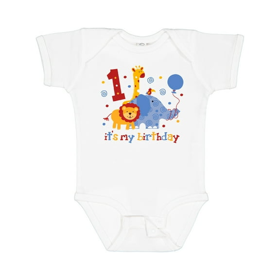 Inktastic Safari 1st Birthday Boys or Girls Baby Bodysuit