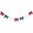 1C- Multicolor, variant on Clearance! 250th Anniversary Patriotic Fabric Garland 59 Inch, Red White Blue Plaid Tassel Banner, 4th of July Independence Day Decor, Farmhouse Mantel Bunting