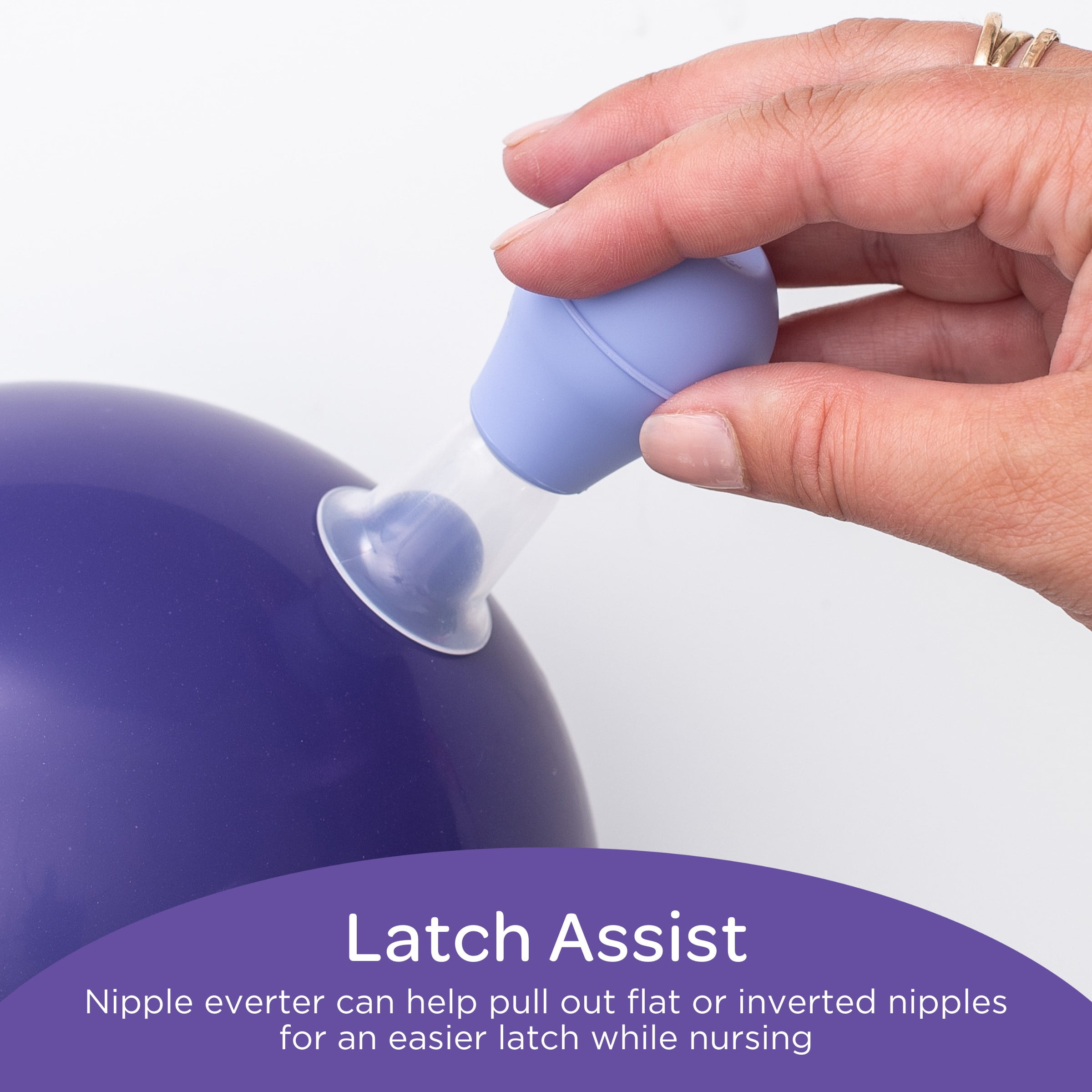 Lansinoh LatchAssist Nipple Everter - 2 Flange Sizes - NIB FAST SHIPPING  USA