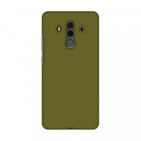 Huawei Mate 10 Pro Case, Premium Handcrafted Designer Hard Snap on Shell Case ShockProof Back Cover with Screen Cleaning Kit for Huawei Mate 10 Pro - Golden Lime Texture