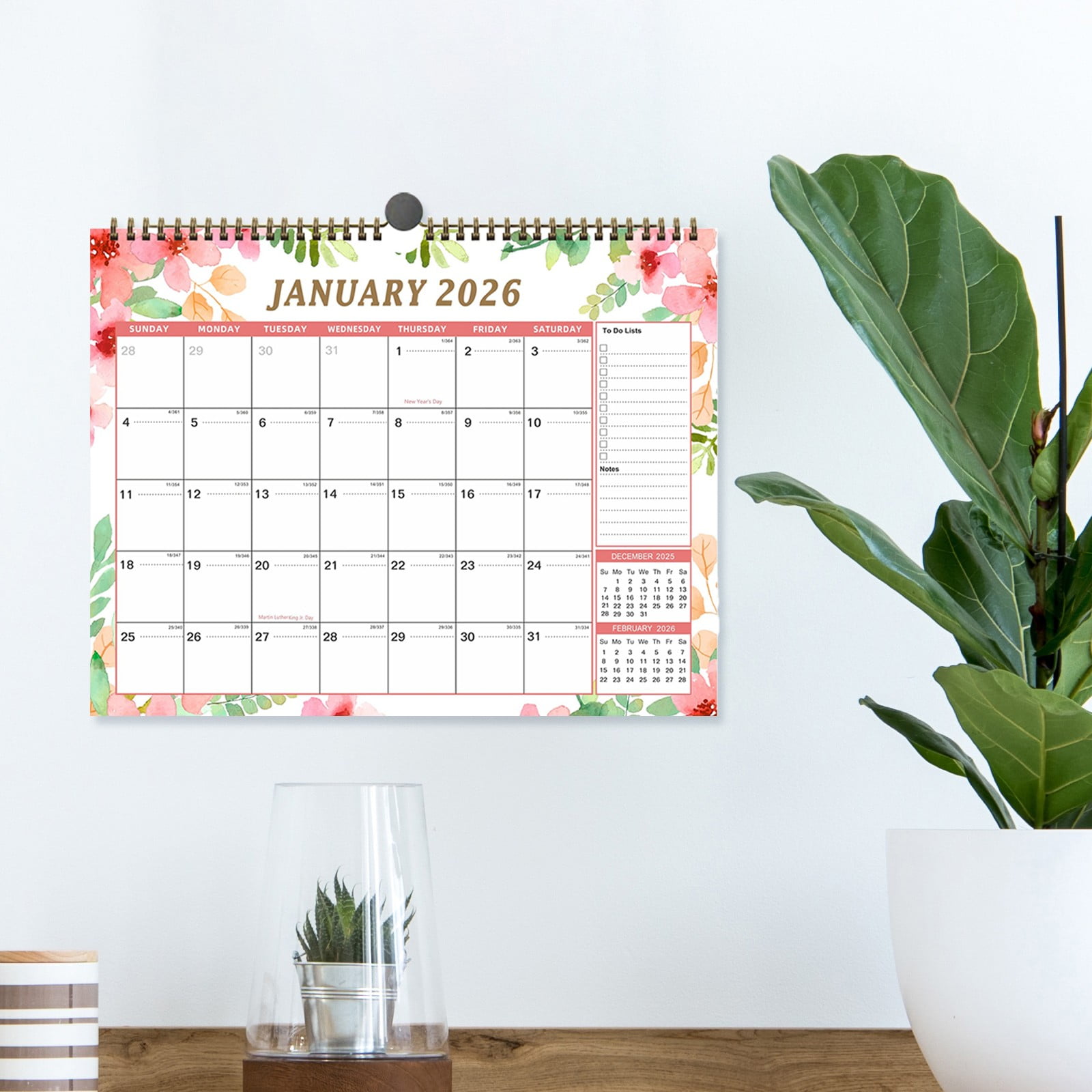 Clode Daily Affirmations Calendar | Desktop Calendar 2026.1-2027.6 Calendar Tear Calendar 2026.1-2027.6 Calendar Motivational Page A Day Desk Decor for Women Year Calendar Wall