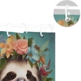 thumbnail image 5 of Cute Sloth Shower Curtain for Bathroom, Decorative Bath Bathroom Accessories with 12 Pack Hooks for Home Hotels, 60 X 72 in, 5 of 6