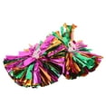 thumbnail image 5 of GOOHOCHY 2pcs Cheerleading Pom Poms With Handle Shiny Cheerleader Cheering Pom Poms Metallic Cheer Poms For Team Events Dance Cheering Enthusiasts, 5 of 7