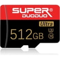 thumbnail image 1 of MicroSD de alta velocidad 512 GB: Clase 10, U3, V30, UHS-I, para grabación 4K y almacenamiento en smartphones, cámaras y consolas, 1 of 8