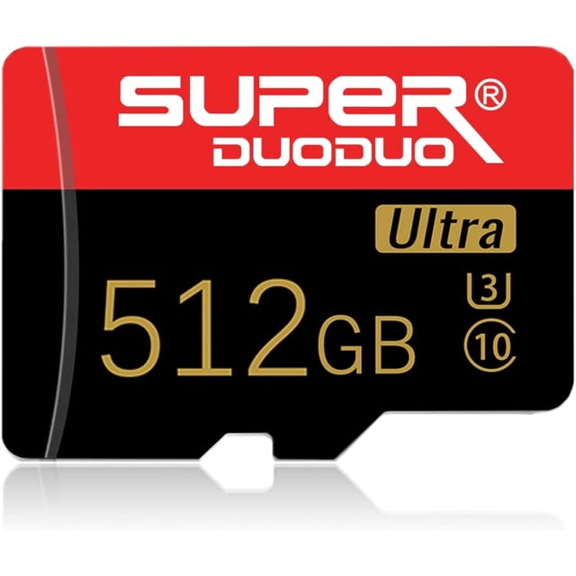 MicroSD de alta velocidad 512 GB: Clase 10, U3, V30, UHS-I, para grabación 4K y almacenamiento en smartphones, cámaras y consolas