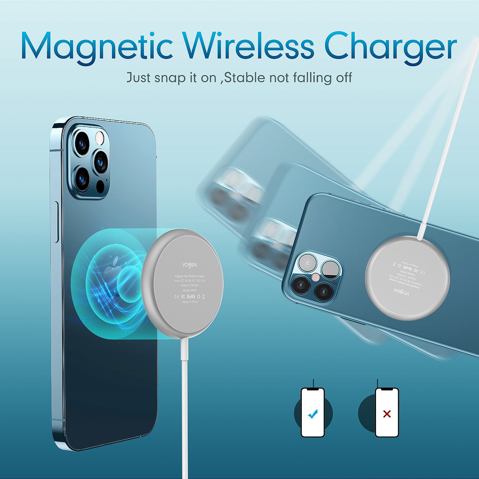 Original MagSafe Wireless Charger for iPhone 14 iPhone 13 iPhone