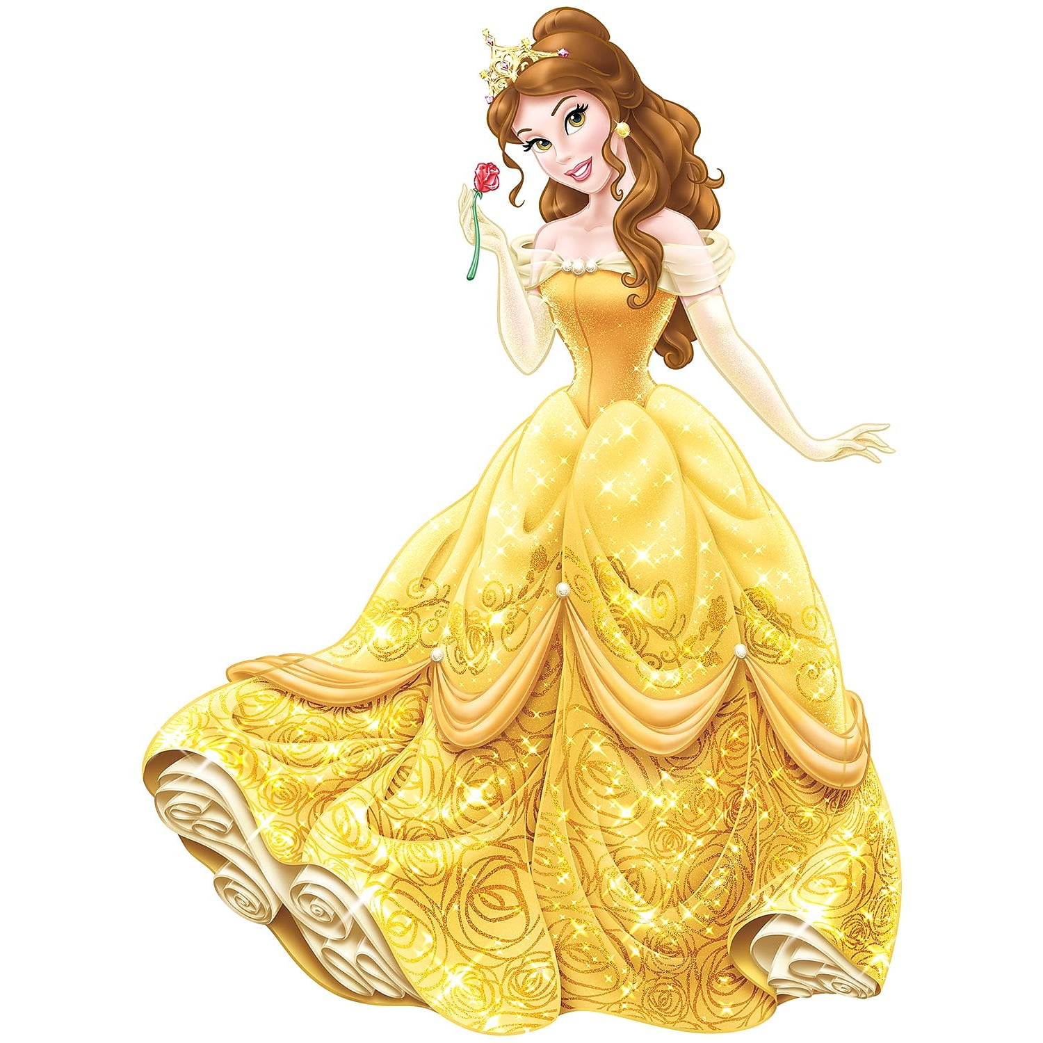 Yellow Peel and Stick Giant Wall Decals, by Disney Princess
