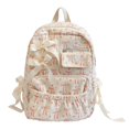 thumbnail image 3 of Gaexia School Bag,Versatile Bowknot Backpack, Lightweight Casual Patchwork Daypack for Students School Travel Commute, Bow Backpack, 3 of 7