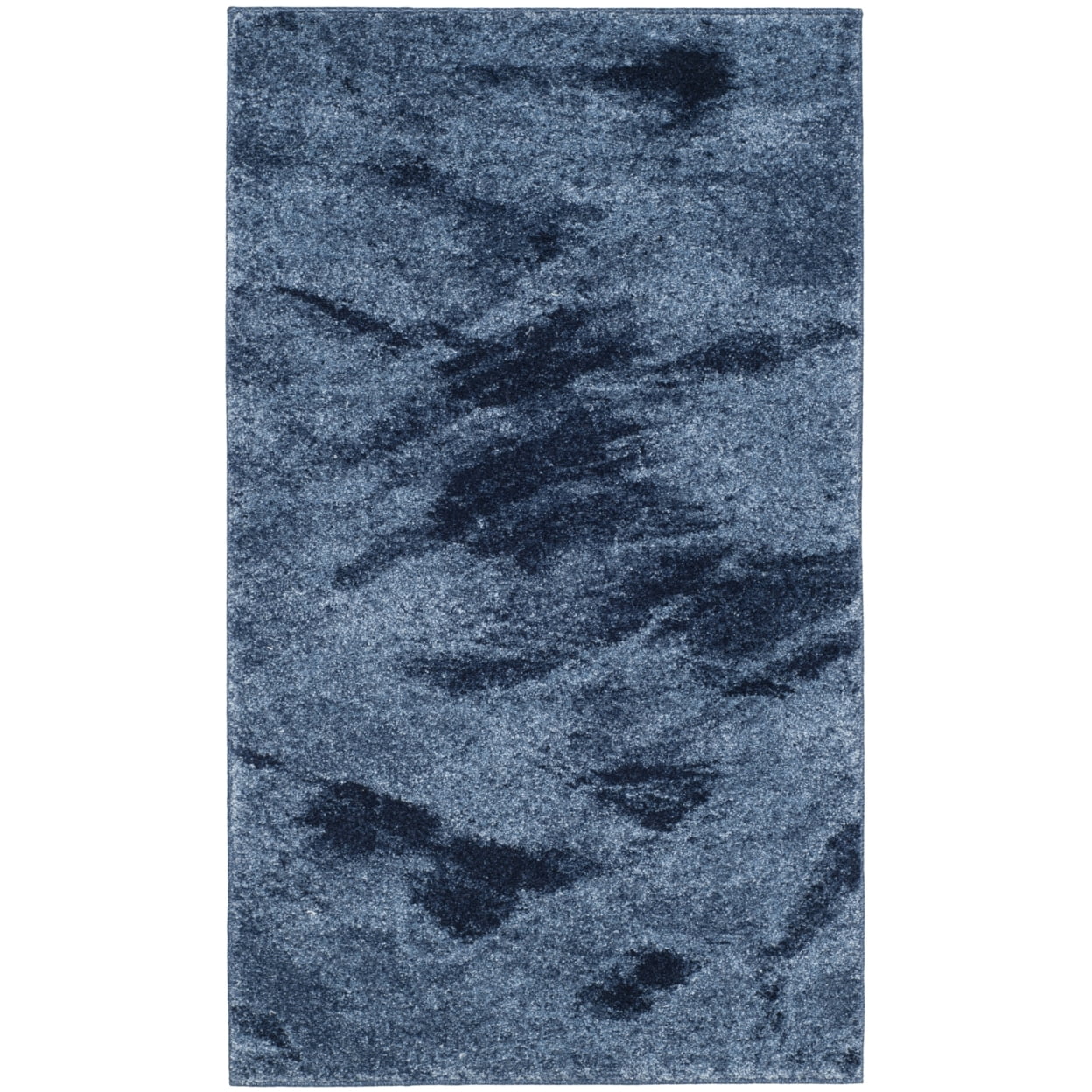 SAFAVIEH Retro Panit Abstract Runner Rug, Light Blue/Blue, 2'3" x 7'