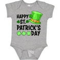 thumbnail image 3 of Inktastic Happy St. Patrick's Day Green Hat and Clovers Boys or Girls Baby Bodysuit, 3 of 5