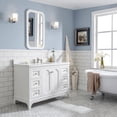 thumbnail image 3 of Water Creation Queen 48"W Wood Single Bathroom Vanity in Pure White & Nickel, 3 of 4