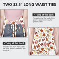 thumbnail image 6 of Autumn Fall Leaves Pattern Apron-Garden Aprons for Women with Pockets-Cotton Linen Waterproof Kitchen Cooking Gardening Aprons Adjustable for Kitchen,Cooking,BBQ and Salon 33"x27", 6 of 7