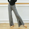 thumbnail image 7 of Maean Loose Yoga Pants for Women Cotton Elastic Waist Wide Leg Drawstring Casual Sport Running Split Pant, 7 of 7