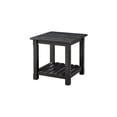 thumbnail image 1 of Martin Svensson Barn Door Solid Wood End Table Antique Black, 1 of 5
