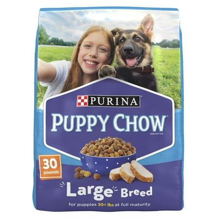 Purina Puppy Chow Dry Dog Food for Large Breeds, High Protein Growth with Chicken, 30 lb Bag