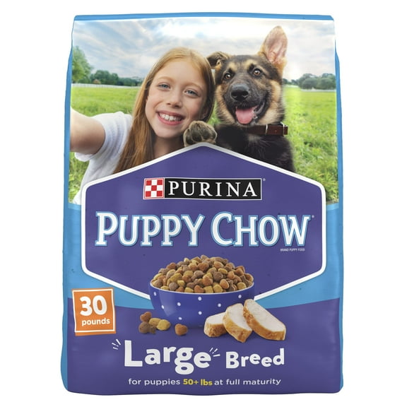 Purina Puppy Chow Dry Dog Food for Large Breeds, High Protein Growth with Chicken, 30 lb Bag