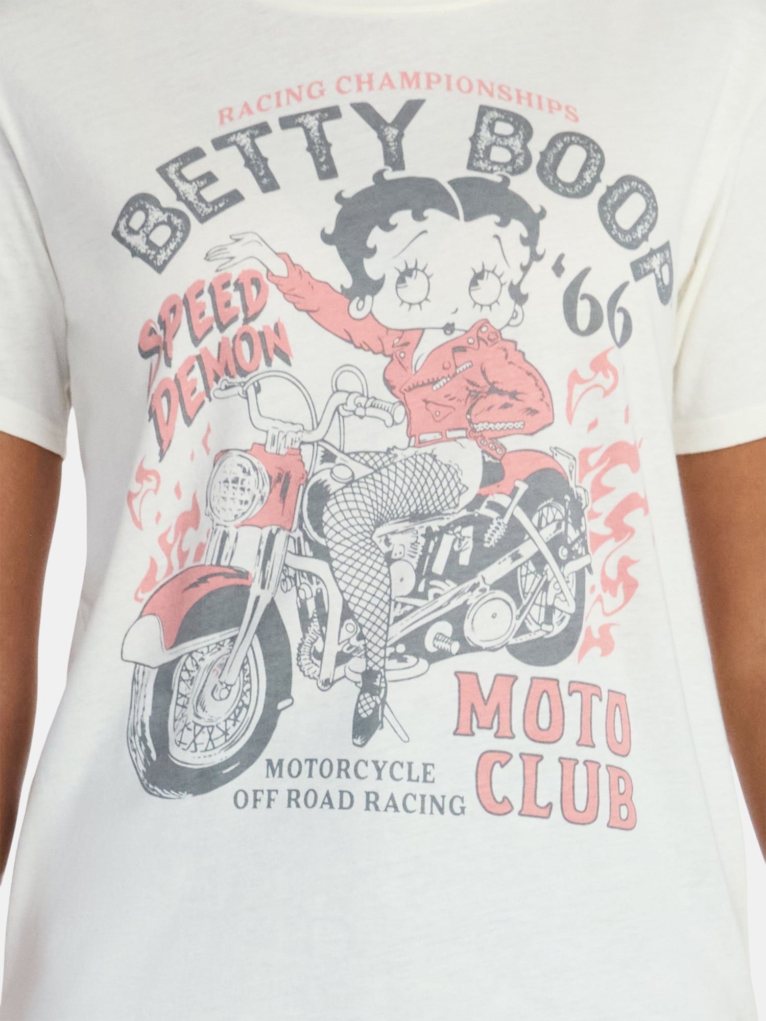 Betty Boop Women's Graphic Tee with Short Sleeves, Sizes XXS-XXL