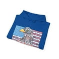 thumbnail image 4 of American flag w/ majestic bald eagle Heavy Blend Hooded Sweatshirt, 4 of 11