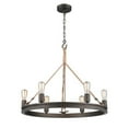 thumbnail image 5 of Golden Lighting Chatham 6-Light Chandelier in Gunmetal Bronze, 5 of 8