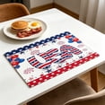 thumbnail image 5 of Boovnll 4th of July Placemats Red White Blue Placemats Heat-Proof Place Mats for Memorial Day Patriotic Kitchen Dining Table Party, 4th of July Decorations, 12x18", 5 of 7