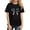 Black, variant on YOUYEDIAN Tops for Girls Summer Athletic Short Sleeve Bow Print Tshirts Teen Fashion Crewneck Blouses (Gray, 9-10 Years)