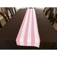 thumbnail image 3 of Cotton Print Table Runner 2 Inch Wide Stripes Pink, 3 of 3