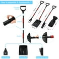 thumbnail image 2 of Snow Shovel Kit 5 in 1 Foldable Car Snow Remover with Brush, Ice Scraper, Glove and Mini Ice Scraper, Portable Emergency Tool Set for Car Truck Camping Outdoor, 2 of 7