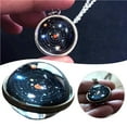 thumbnail image 1 of Guardurnaity Collar con colgante único de bola de cristal del sistema solar del universo de doble cara para hombre y mujer. Ropa, zapatos y accesorios Miscelánea, 1 of 6