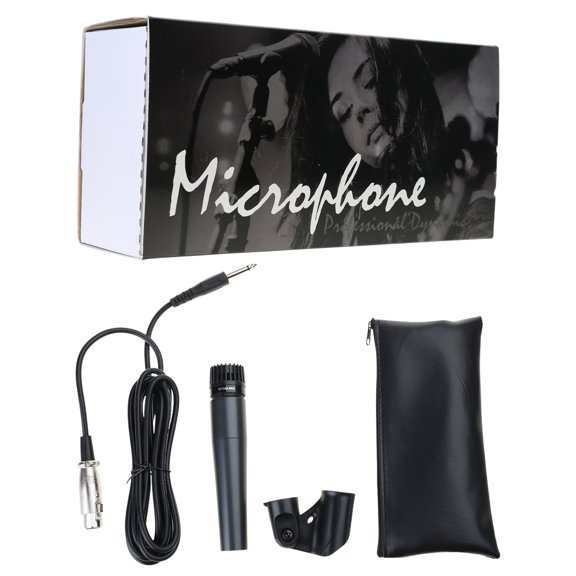 Dynamic Microphone for Studio Recording and Live Performances SM57 Small Metal Microphone for Stereo Studio