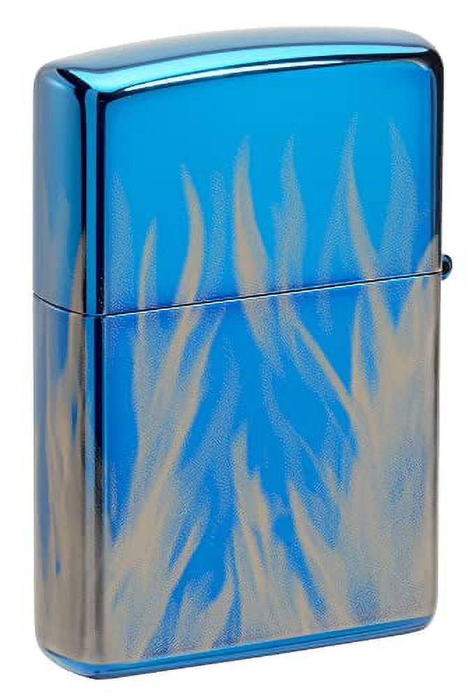 Zippo Harley-Davidson 360? Blue Flames High Polish Lighter - Biker's Choice