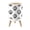 Color 1, variant on Small Trash Can with Lid Abstract Beach Sea Summer Grunge Wave Sand Pastel Crayon Drawing 1.8 Gallon Dog Proof Trash Can Round Garbage Can Waste Bin Wastebasket for Bathroom Bedroom Living Room