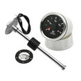 thumbnail image 1 of AD 52mm Fuel Level Gauge + Fuel Level Sensor 240-33 Ohm With 7 LED Backlight For Car Boat Motorcycle Indicator E-F Range 12-24V ,Easy to Install, 1 of 7