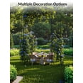 thumbnail image 3 of Goldensoil 8.8ft Tall Birdcage Shape Garden Arch,Pergola Pavilion for Climbing Plants Outdoor,Black, 3 of 7