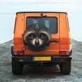 thumbnail image 6 of Goofa Tribal Style Raccoon Pattern Universal Tire Cover for Jeep, SUV, Truck, and Trailer – Waterproof, UV-Resistant,Easy to Install, Fits 14"-17" Tires-17 inch, 6 of 6