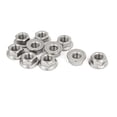thumbnail interactive-video image 1 of 25-Pack 1/4-20 Stainless Steel Serrated Flange Nuts – 316 Marine Grade Lock Nuts 1 of 6