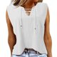 thumbnail image 1 of Playeras,Blusas y Tops,Ropa para Mujer Correr camisetas sin mangas para las mujeres Camiseta sin mangas transpirable con cuello en V para mujer (White, S), 1 of 5