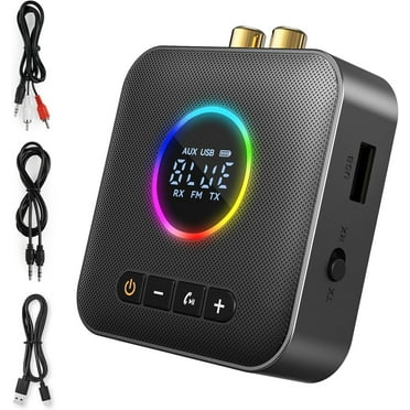 Bluetooth 5.4 HiFi Receivers, 2-in-1 Bluetooth 5.4 Transmitter & Receiver, for music Streaming Sound System, Wireless Audio Adapter with 3.5mm RCA, for Home Stereo System/Speakers/Car/TV/Tablet