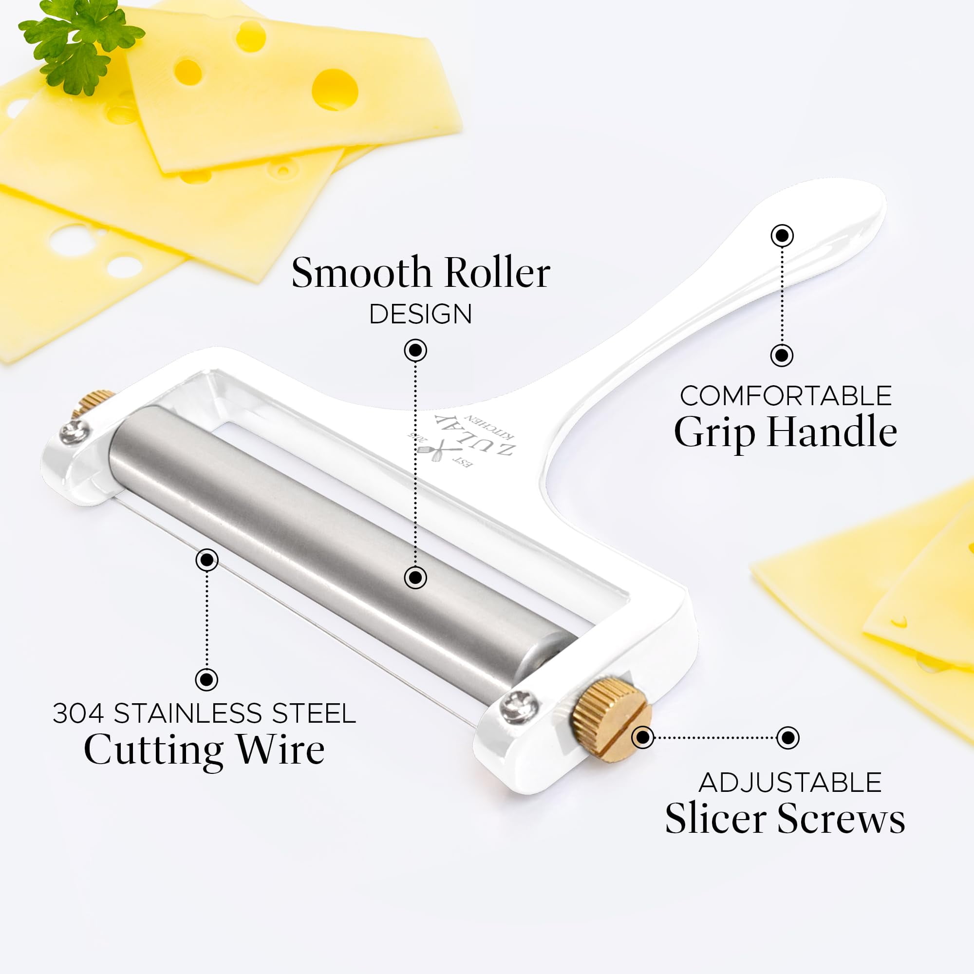 Zulay Kitchen Wire Cheese Slicer - Thumbnail 2