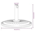 thumbnail image 4 of vidaXL Parasol Base for Ø38 / 48 mm Poles 12 kg Round, 4 of 5