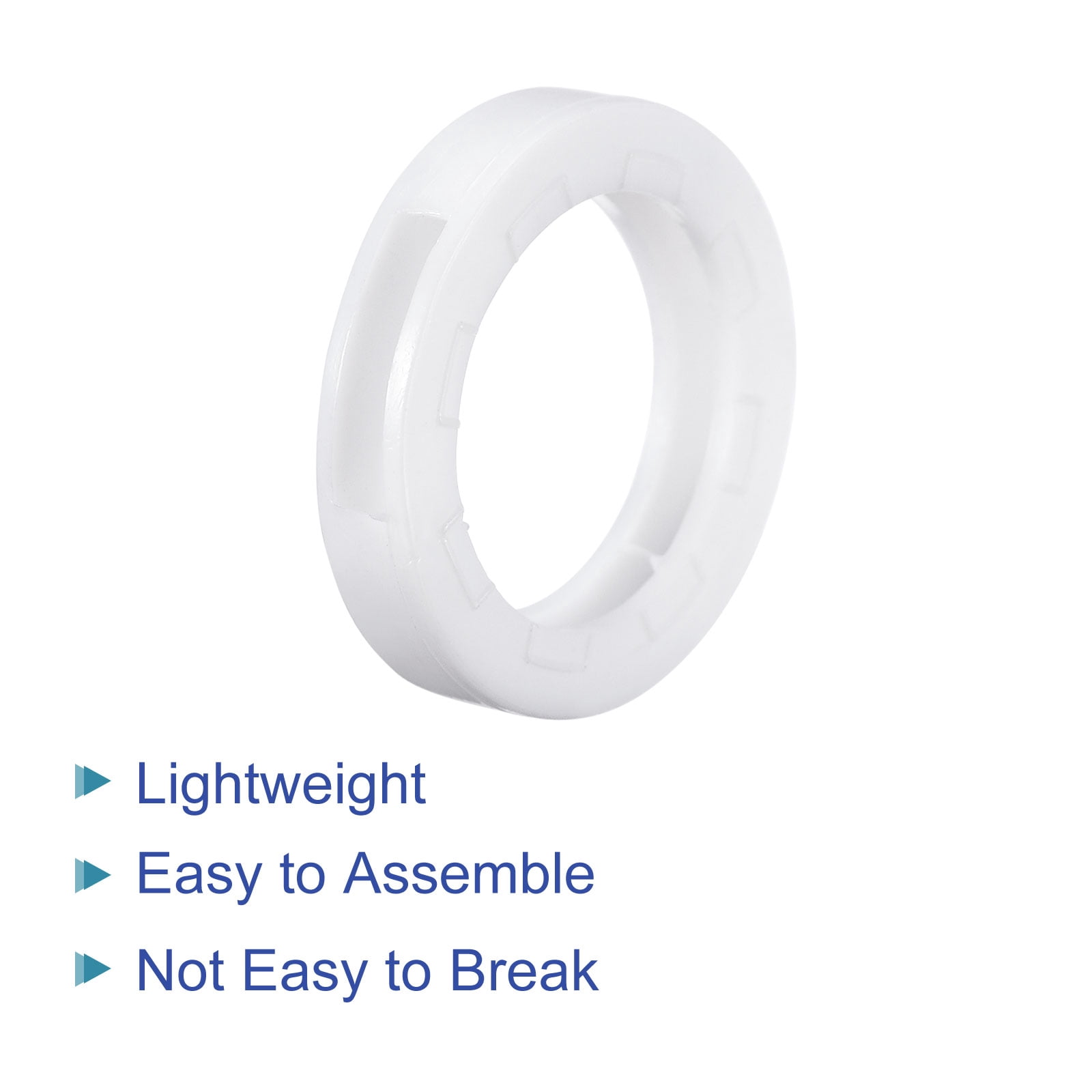 Unique Bargains Key Cap Cover Rings Keys Identifier Coding Tags Silicone White