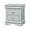 Silver, variant on Nightstand Featuring Center Metal Glide System / Useful for Bedroom Storage