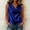 Blue, variant on Women's Draped Neck Sleeveless Top, Cowl Front Loose Blouse, Casual Solid Color Shirt for Daily Wear
